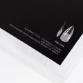 GEL TIPS, ALMOND FULL COVERAGE CLEAR GEL TIPS - 504 pcs