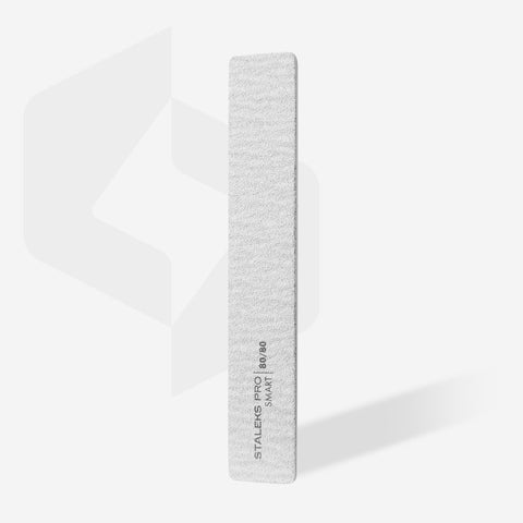 Mineral broad straight nail file Staleks Pro Smart, 80/80 grit