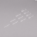 GEL TIPS, SQUARE FULL COVERAGE CLEAR GEL TIPS - 504 pcs