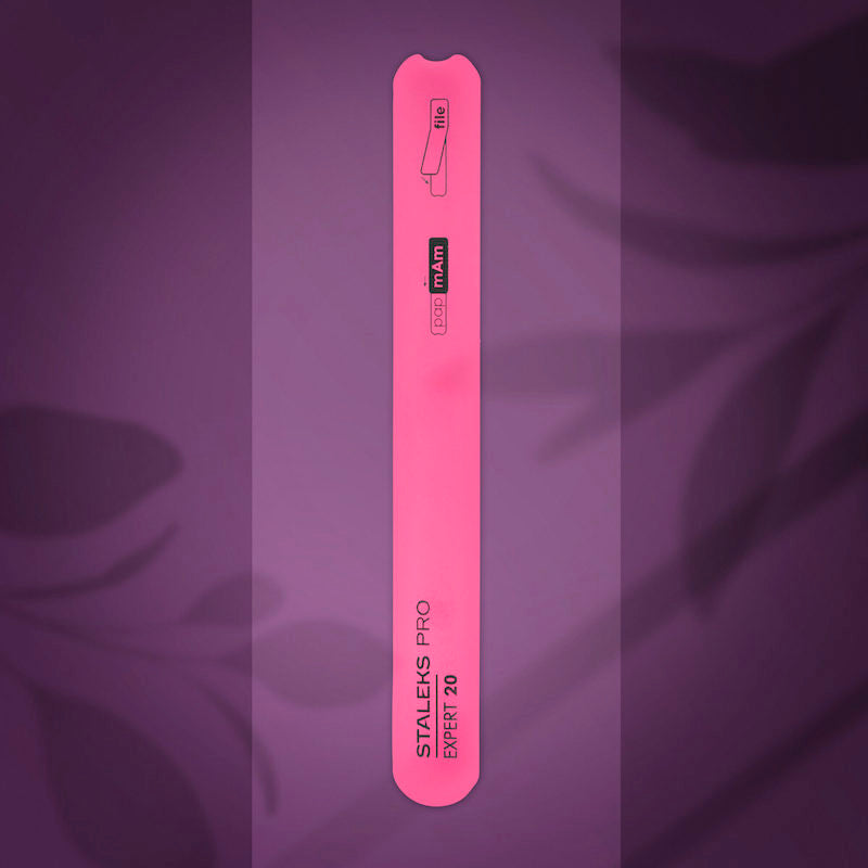 Beveled straight plastic nail file (base)